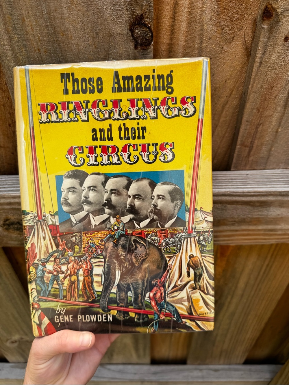 Vintage The Amazing Ringlings and Their Circus - Yellow Coffee Table Book 🎪